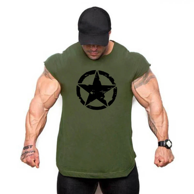 Gym Shirt Mens Bodybuilding Tank Top Mesh Fitness Sleeveless Vest Summer Casual Workout Singlets Undershirt Muscle Clothing