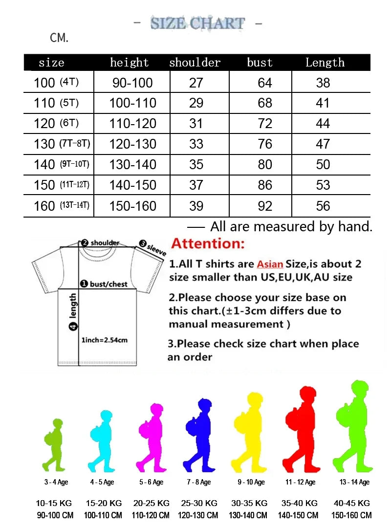 Boys Girls Clothes Set Summer Cartoon Demon Slayer T shirt+Short Pants 2pcs Children Clothing Teen 1 2 3 4-14 Year Kids Suit