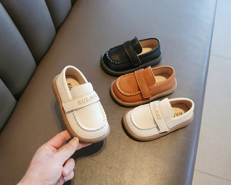 Baby Boys Casual Shoes for Wedding Party Fashion 2025 Spring Autumn Toddlers Kids Leather Shoes Slip-on Loafers Soft Flats New