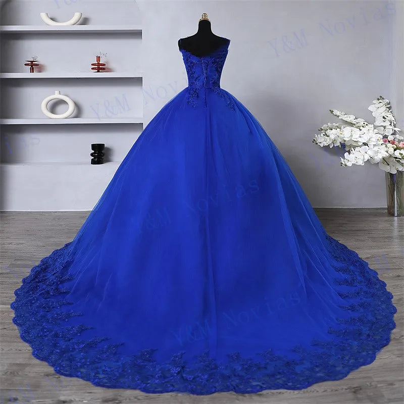 Customized Color Sweet 16 Dress Pink Off Shoulder Plus Size Vestido De Noiva Purple Quinceanera Dress Ball Gown Flower Women