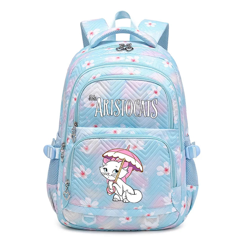 Disney The Aristocats Marie Waterproof Women Backpack Female Travel Bag Backpacks Schoolbag for Teenage Girls Bookbag Mochila