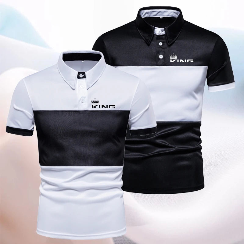 Summer Men's High Quality Polo Shirt Casual Sportswear Short Sleeve Lapel T-shirt Loose Fashion Clothing Golf Top
