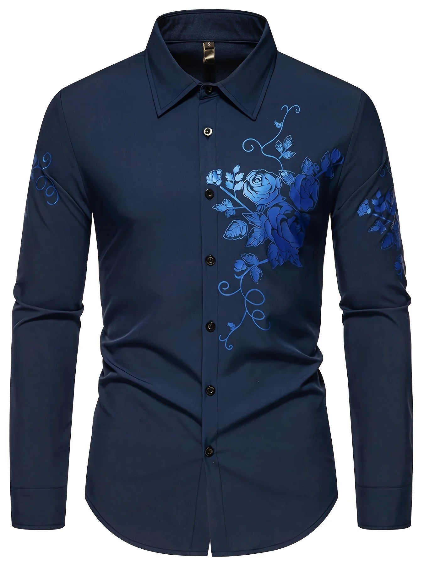 Men's Button Up Shirt Music Notes Collar 3D Print Daily Vacation Long Sleeve Print Clothing Apparel Hawaiian Casual Beach