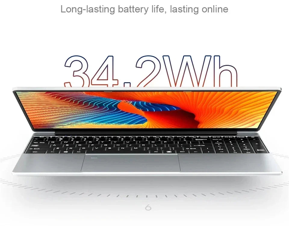 2025 laptop 15.6 Inch Laptop Windows 11 Intel Core i7 8500Y 16GB RAM 1TB SSD Fingerprint Unlock Study Office Pc Laptops