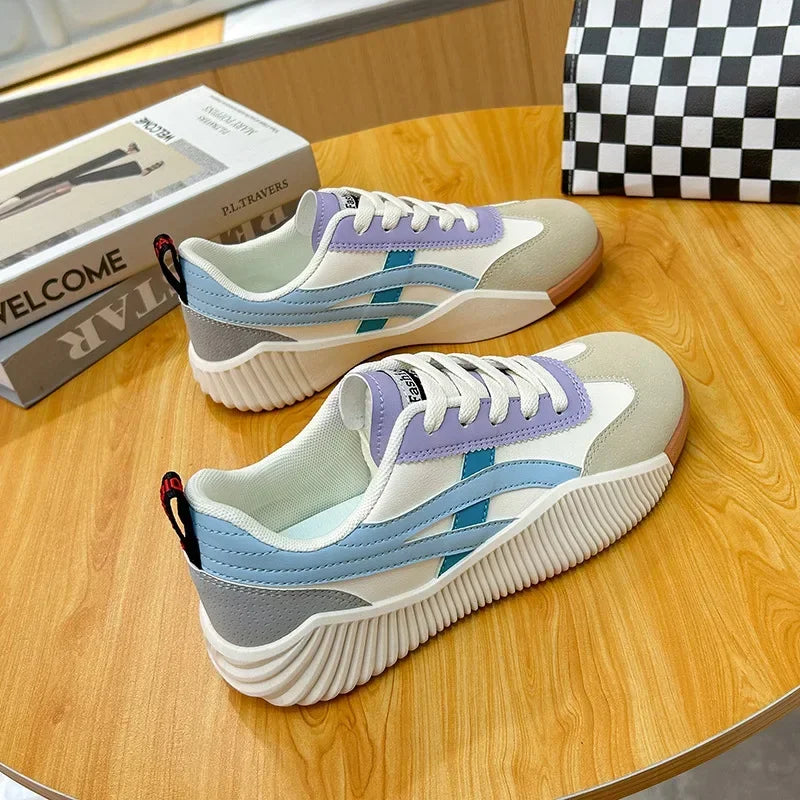Women Sneakers 2025 New Sports Shoes for Women Fashion Comfort Sneakers All-match Thick Sole Lightweight Casual Running Shoes