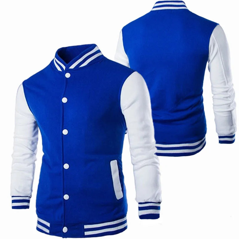 Mens Jacket Baseball Suit 2023 Hot Sale Four Seasons Fashion Coats University Varsity Splicing Couple Casual Korean Clothes