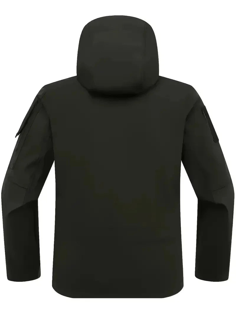 New Autumn WinterTactical Jackets Men Military Soft Shell Waterproof Windproof Hooded Jacket Outdoor Functional Multi-pockets