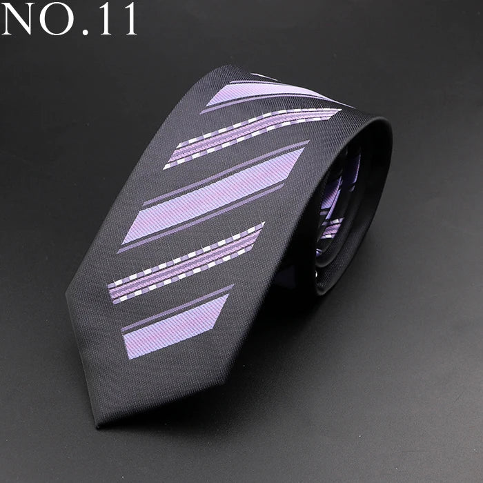 New Skinny 6cm Ties For Men Wedding Dress Necktie Perple Floral Paisley Patchwork Tie Business Slim Shirt Accessory Gift Cravate