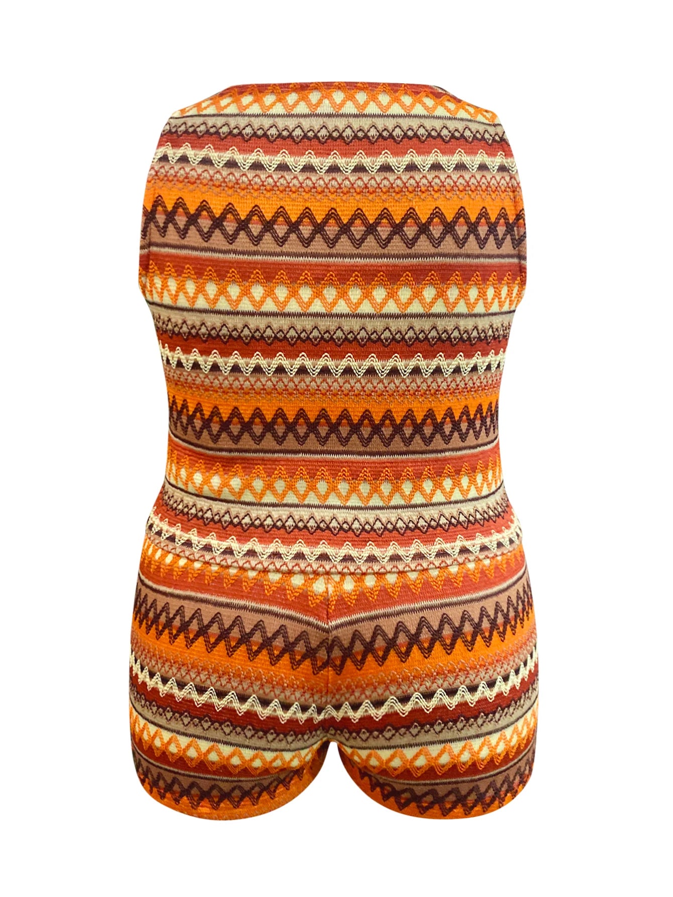 LW Plus Size shorts sets Cami Geometric Print Knit Shorts Set summer sleeveless cami tank + shorts sets casual Two pieces set