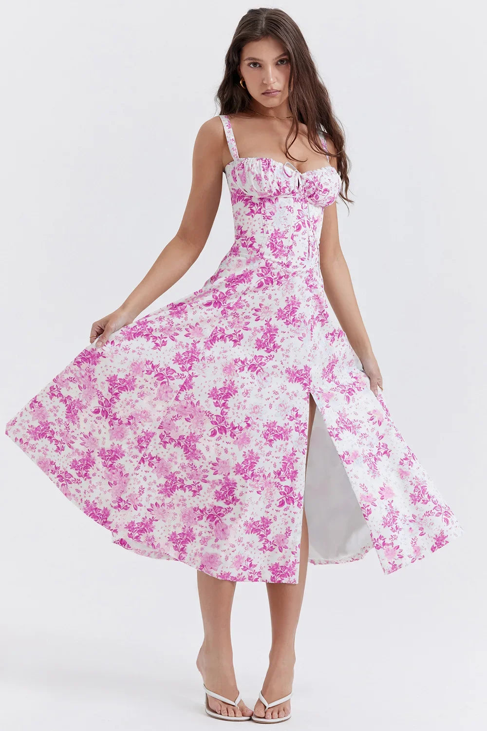 Women Beach Vacation Dress French Lazy Style Dress-Solid Color Or Printed Multi-Color Spring Summer 2025 New Arrival