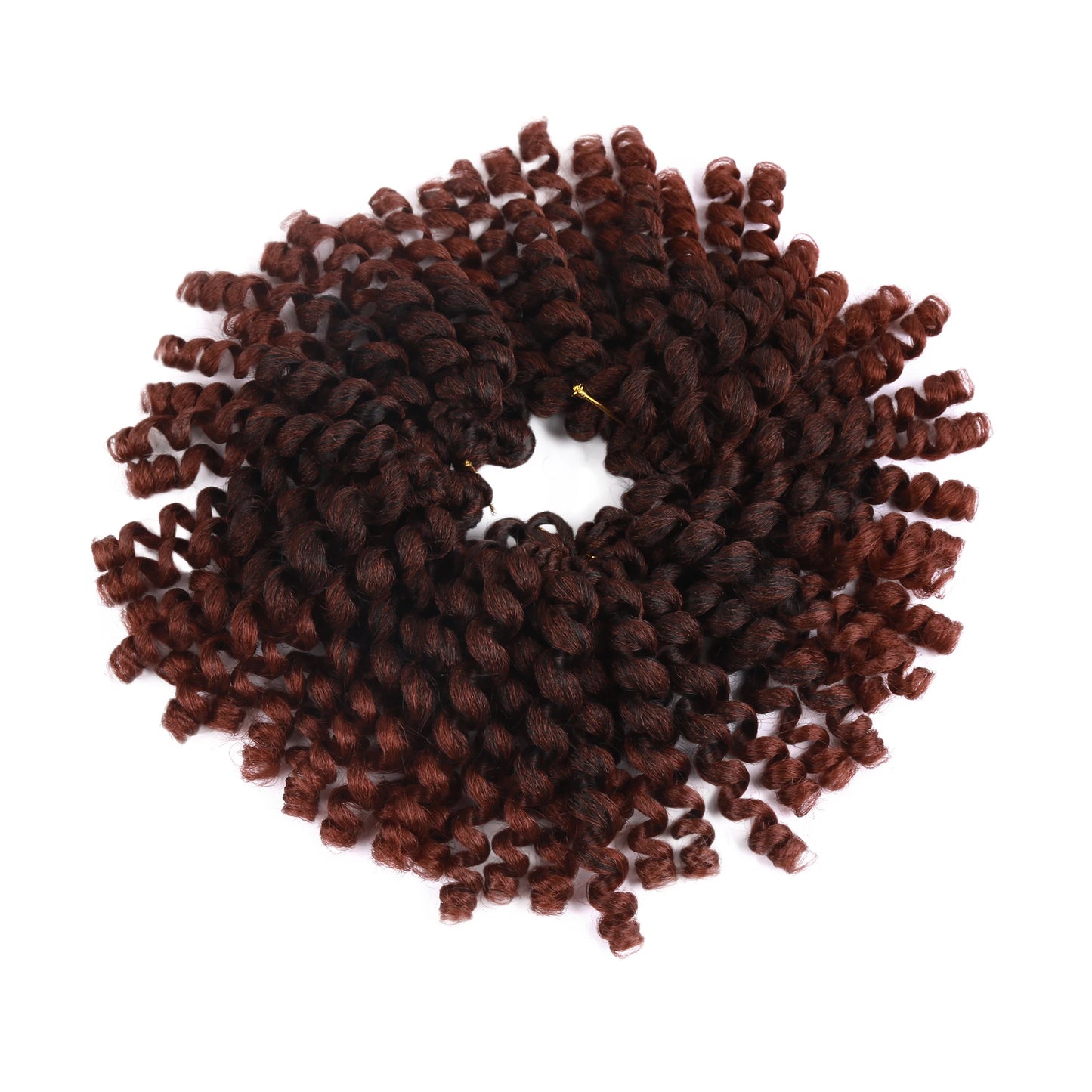 Synthetic Ombre Jumpy Wand Curl Crochet Braids Jamaican Bounce For Africa Braiding Hair Extensions Pre-Twisted For Black Women