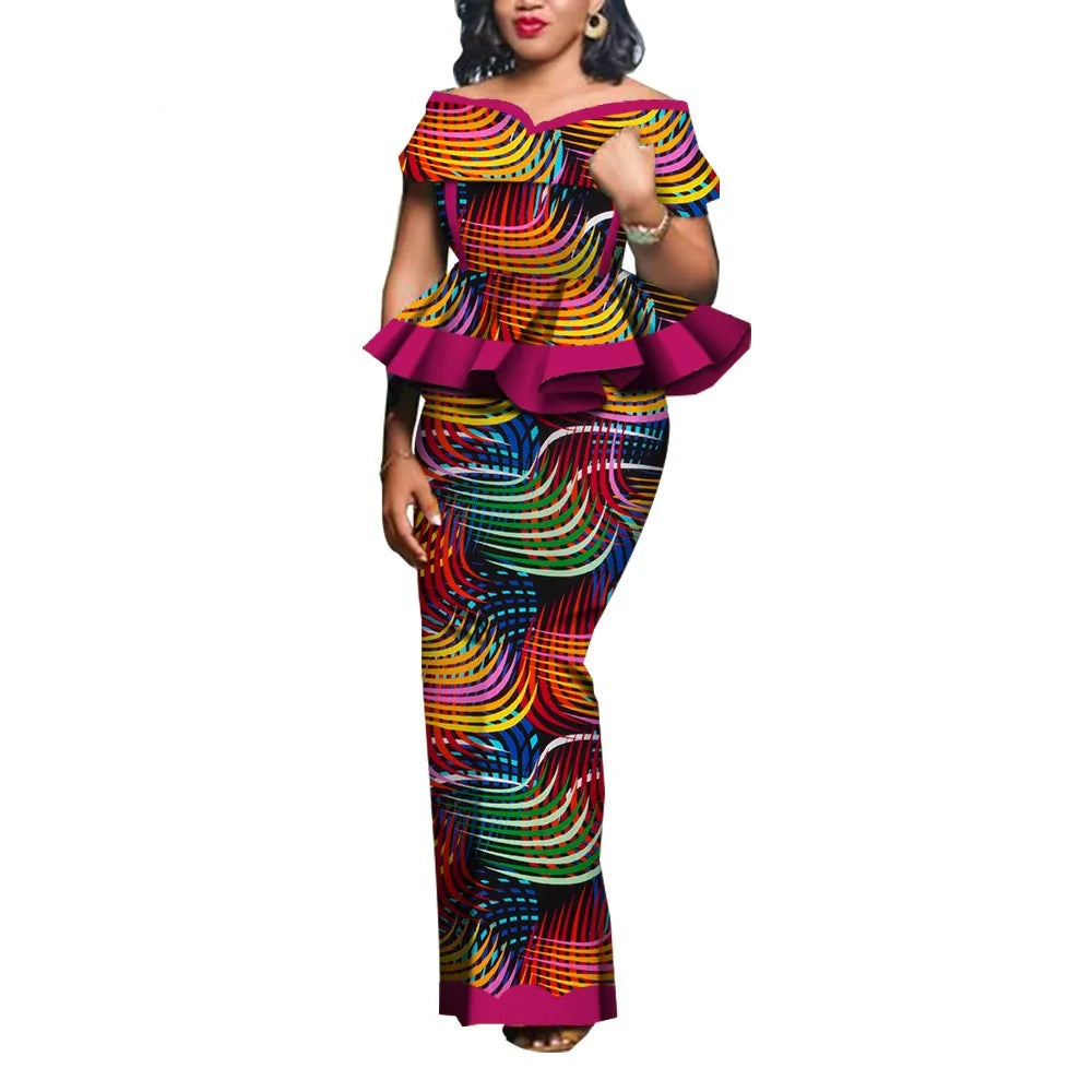 SALE!!! Party African Dress Women Skirt Sets Traditional 2 Pieces Suits Custom Made Dashiki Tops and Skirts Plus Size Clothing