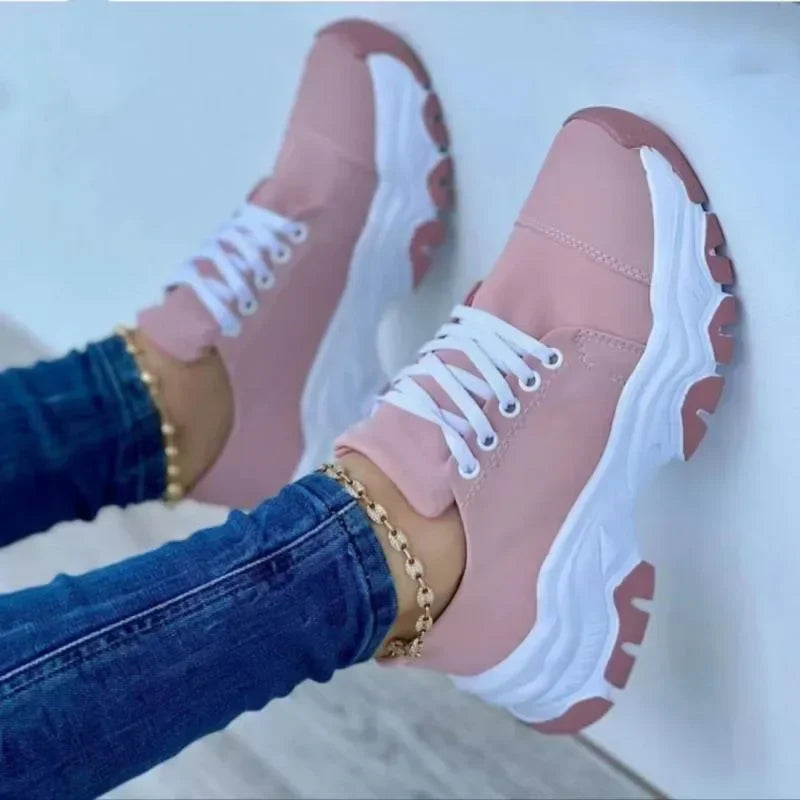 Sneakers Women Shoes 2024 New Pattern Canvas Shoe Casual Women Sport Shoes Flat Lace-Up Adult Zapatillas Mujer Chaussure Femme