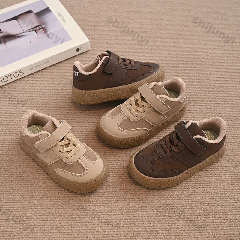 Children Casual Sports Shoes 2025 Spring New Girls Running Shoes Kids Sneakers Fashion Single Shoes Boys Leisure Walking Shoe
