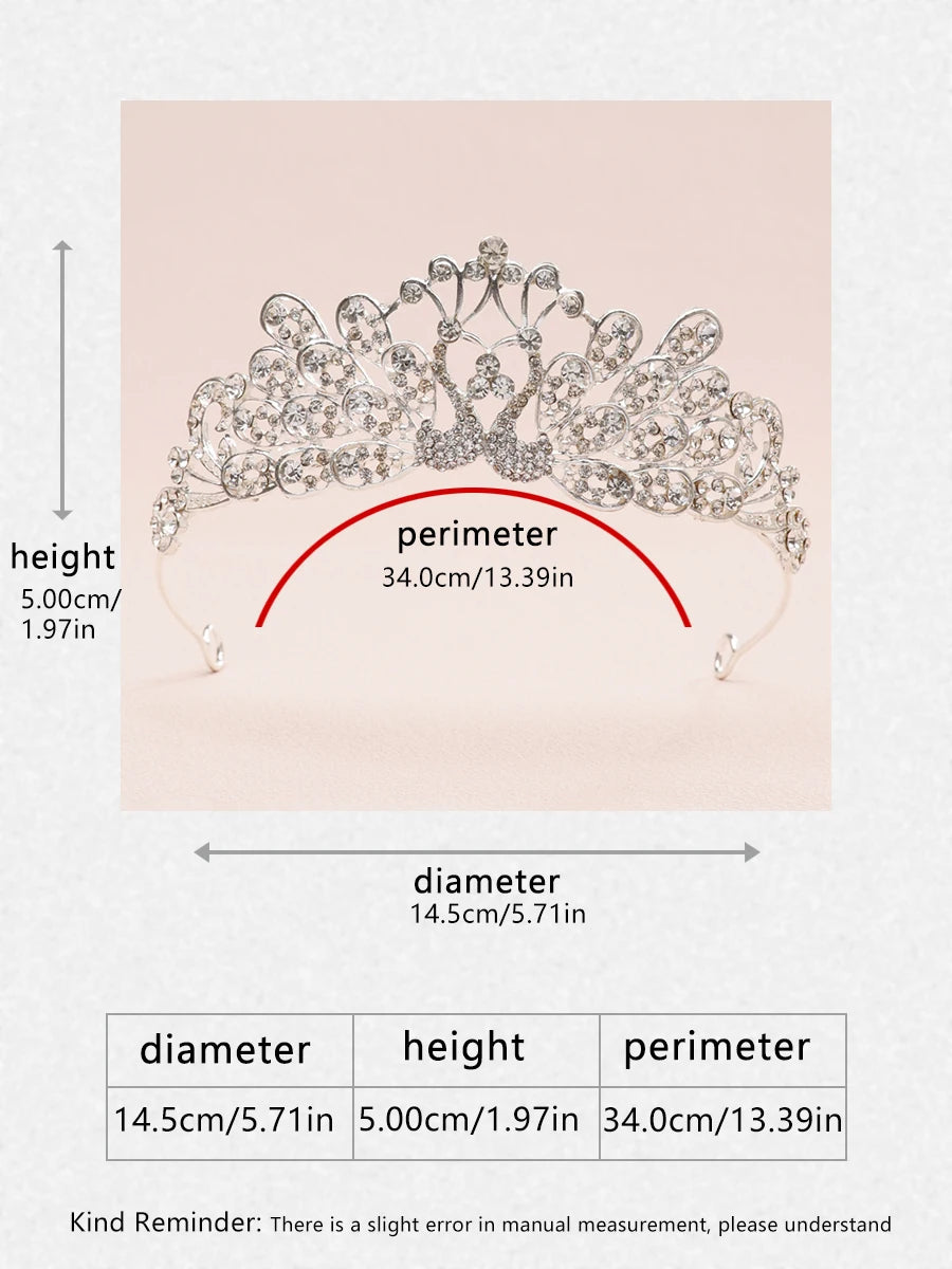 Itacazzo bridal headwear crown, classic Tiras suitable for women's weddings and birthday parties