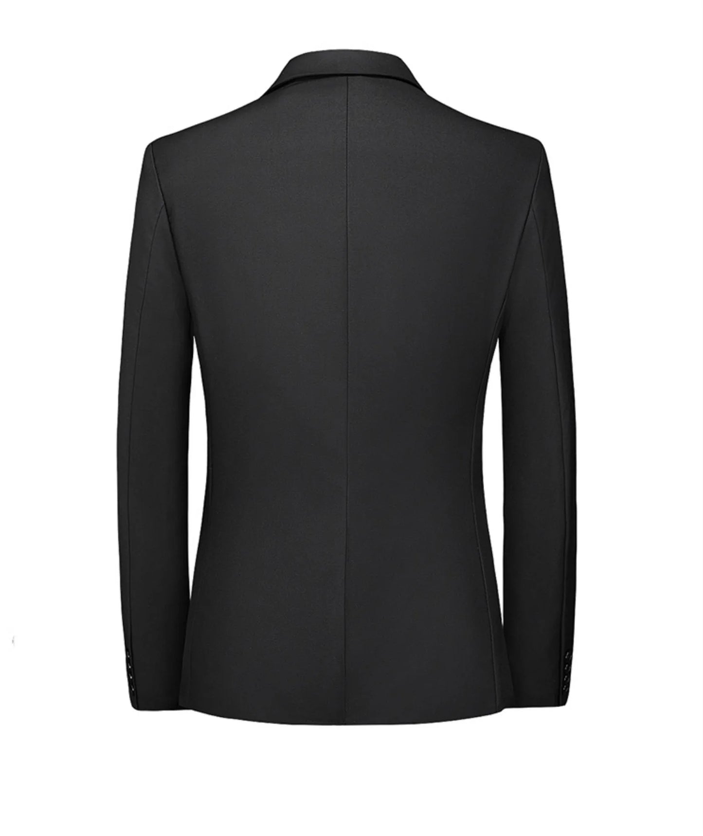 Suits Men Two Piece Sets Pant Set Blazer Turn Down Collar Full Sleeve Slim Fit Tight Waist Coat Long Pants Solid Wedding