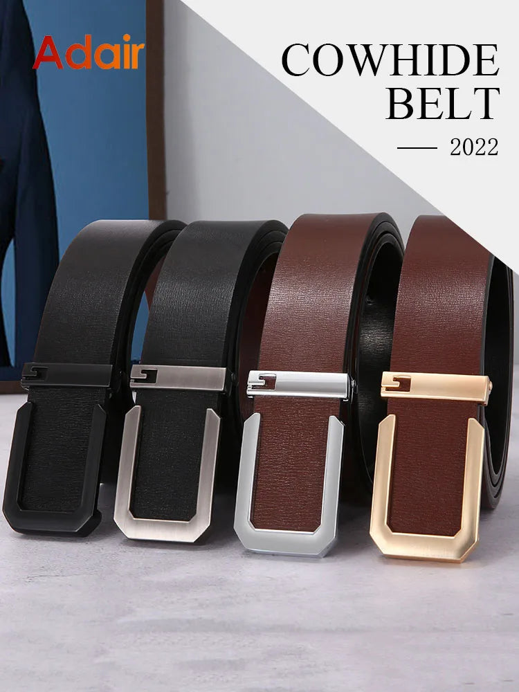 Men Belts Genuine Leather Bussines Fashion Designer Belt Luxury Casual Brand Waistband High Quality Belts for Men Strap HQ239