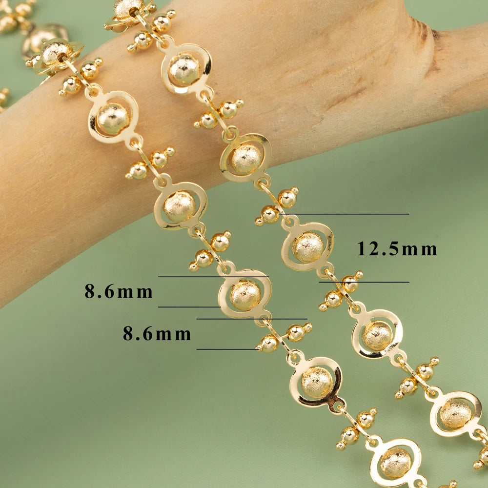 YEGUI C283,diy chain,pass REACH,nickel free,18k gold rhodium plated,copper metal,diy bracelet necklace,jewelry making,1m/lot