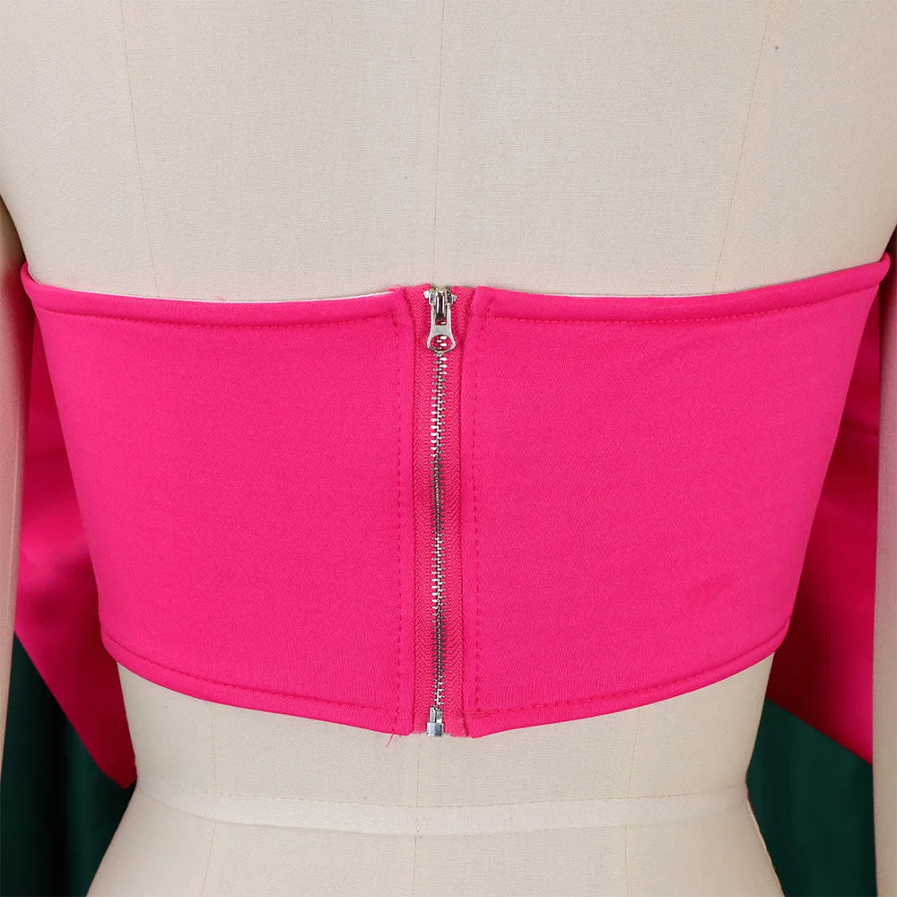 Sexy Blouse & Shirts for Woman Off the Shoulder Backless Big Bow Decorate Zipper Closure Fashion Ladies Evening Night Club Tops