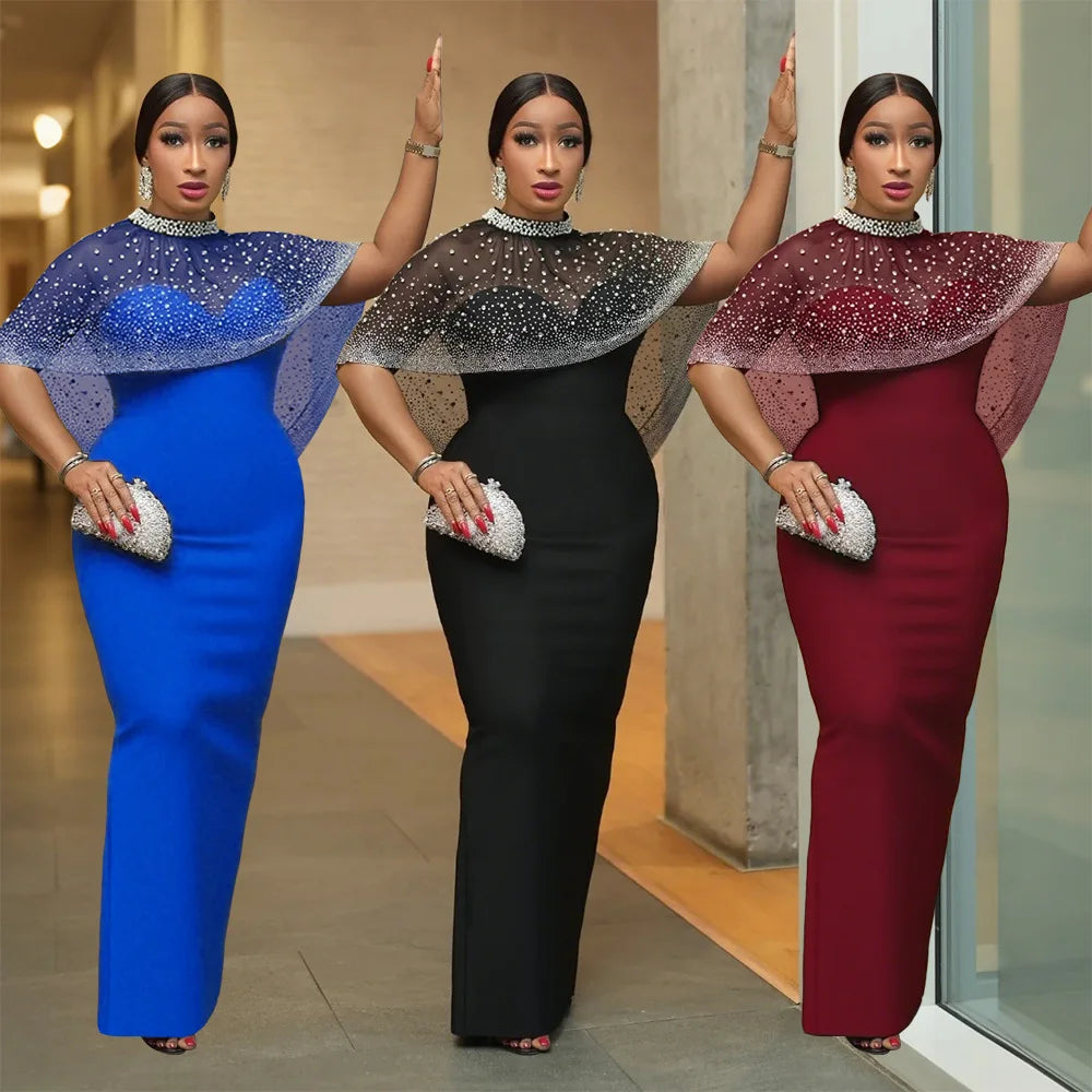 African Dresses For Women Elegant Wedding Muslim Fashion Abayas Dashiki Robe Kaftan Long Maxi Dress Turkish Africa 2025 New