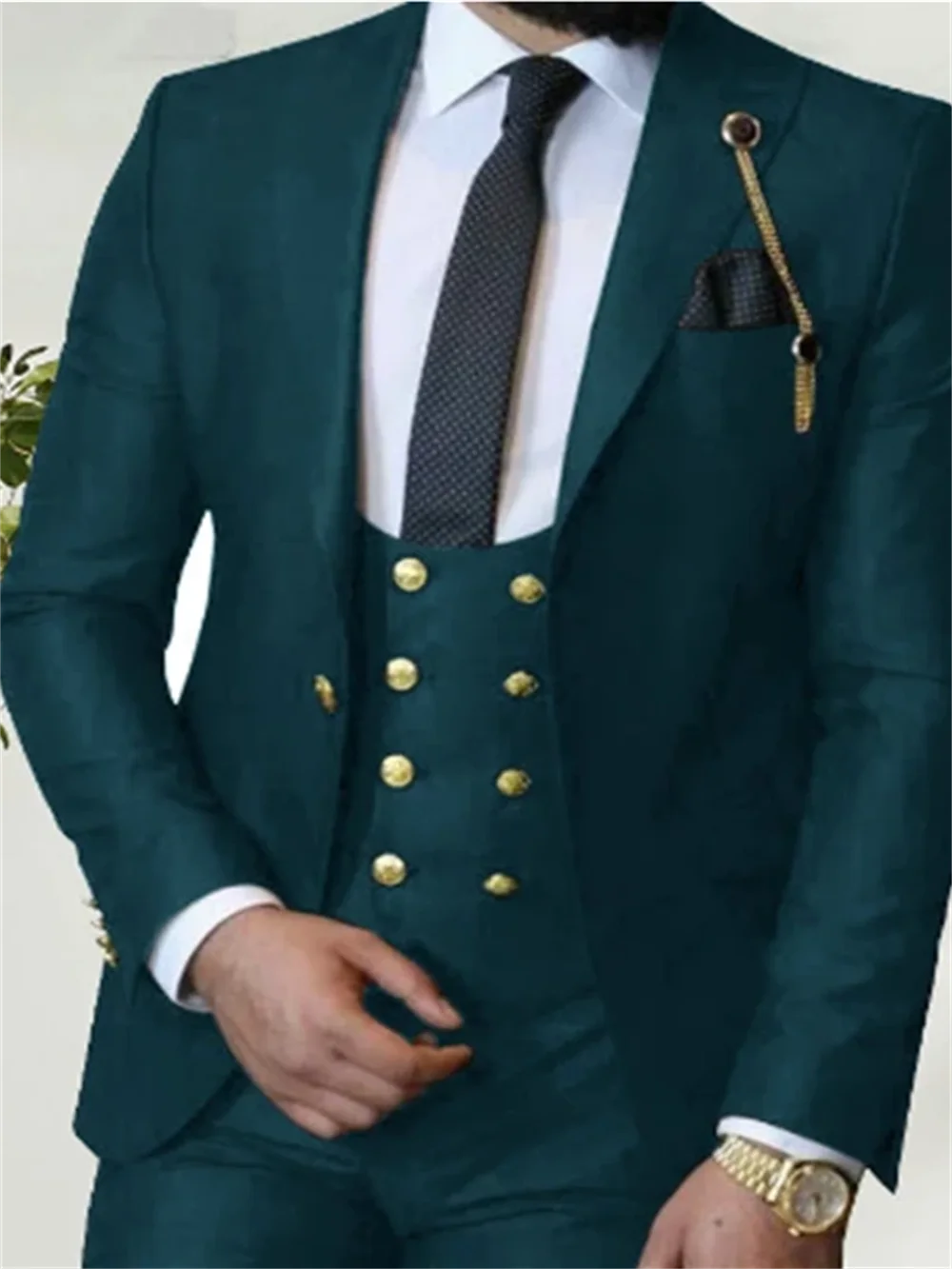 3 Pieces Costume Homme Italian Business Slim Fit Royal Blue Men's Suits Groom Prom Tuxedos Groomsmen Blazer for Wedding