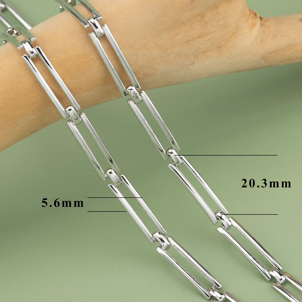 YEGUI C283,diy chain,pass REACH,nickel free,18k gold rhodium plated,copper metal,diy bracelet necklace,jewelry making,1m/lot