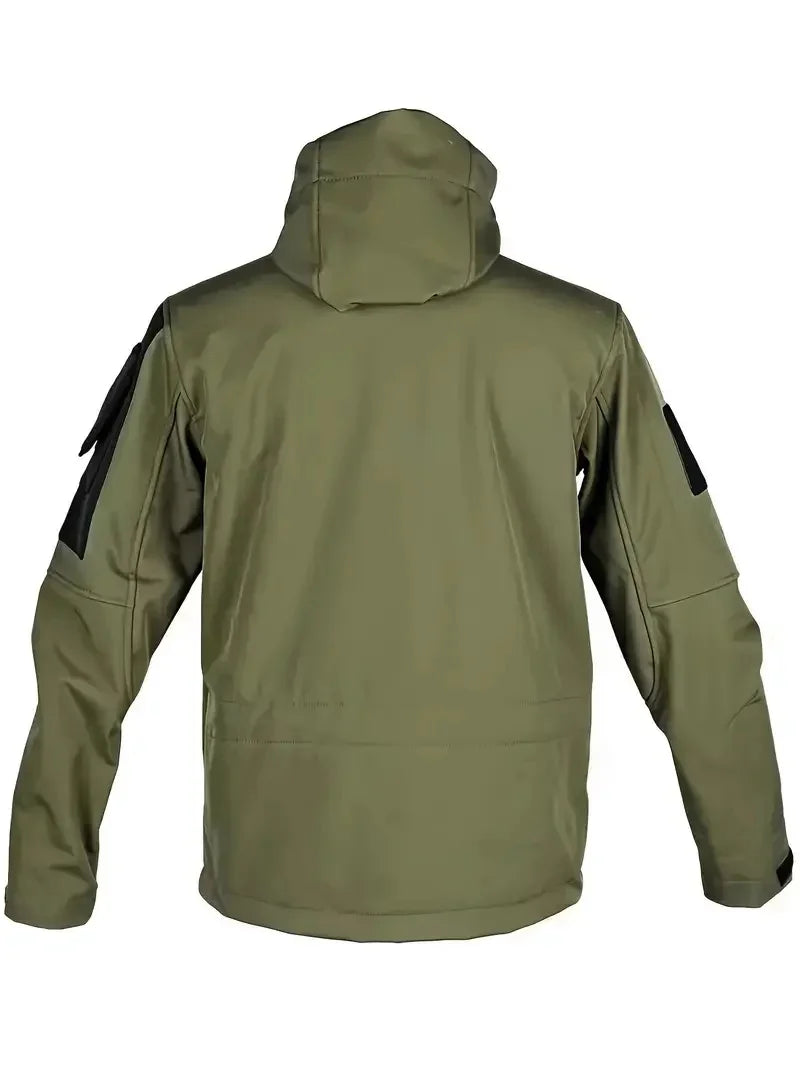 New Autumn WinterTactical Jackets Men Military Soft Shell Waterproof Windproof Hooded Jacket Outdoor Functional Multi-pockets