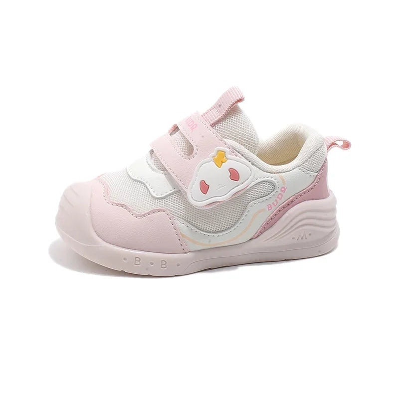 Baby walking shoes 2025 winter and winter new fashionable sports shoes trend soft sole comfortable Velcro cute and versatile