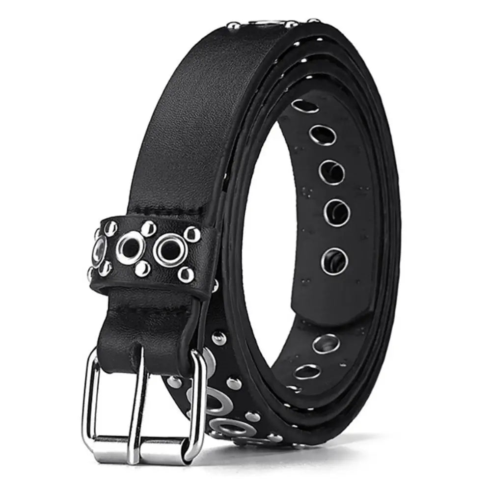 Women's Belt Fashionable Rivet Thin Belt Personalized Needle Buckle Belt Street Trend Punk HipHop Style Y2K Belt With Jeans Belt