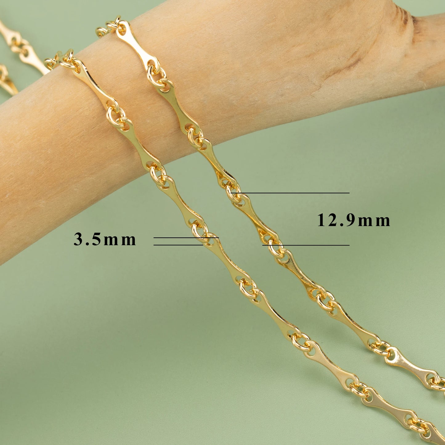 YEGUI C283,diy chain,pass REACH,nickel free,18k gold rhodium plated,copper metal,diy bracelet necklace,jewelry making,1m/lot
