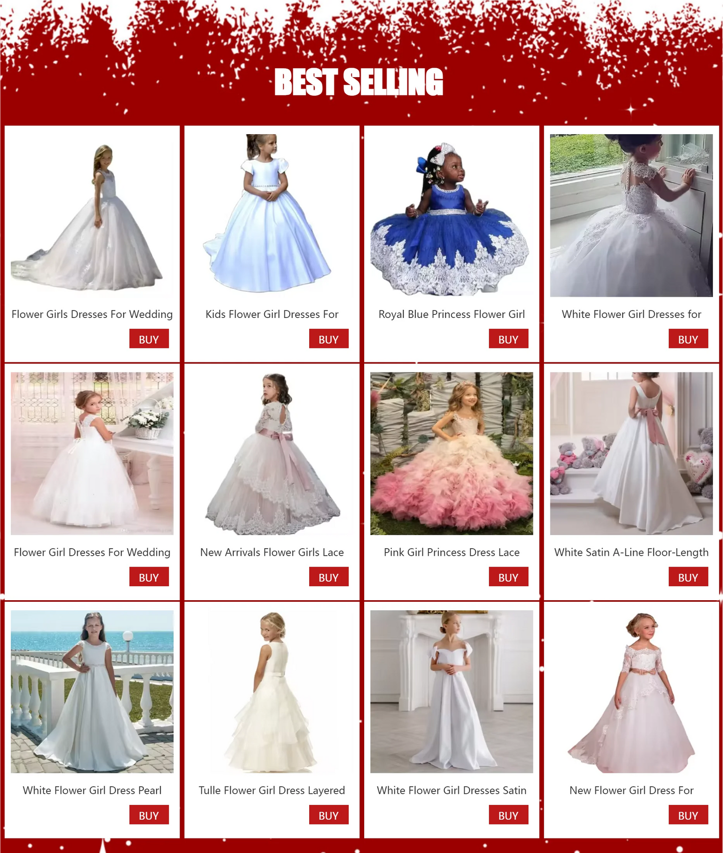 Flower Girls Dresses For Wedding Kids Pageant Dress First Holy Communion Dresses for Little Baby Party Prom Dress