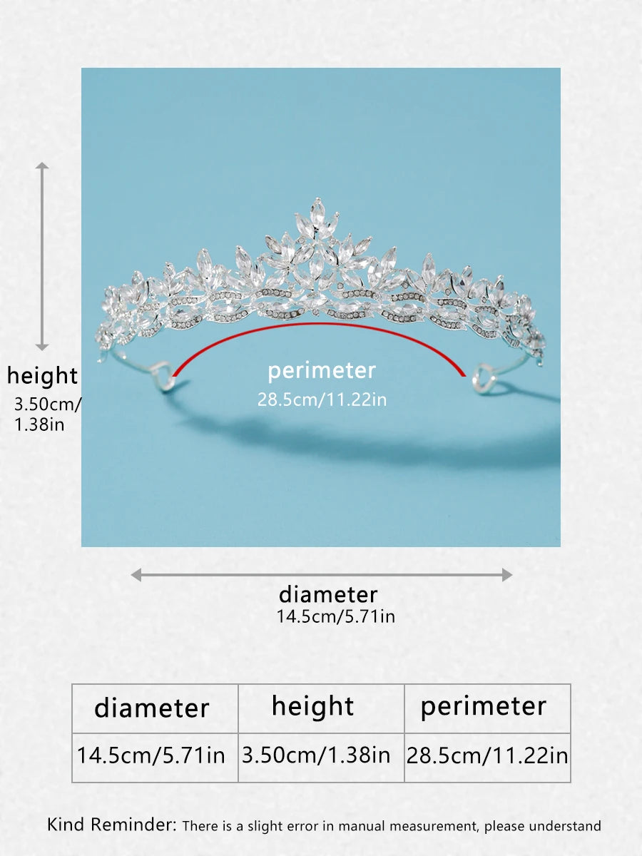 Itacazzo bridal headwear crown, classic Tiras suitable for women's weddings and birthday parties
