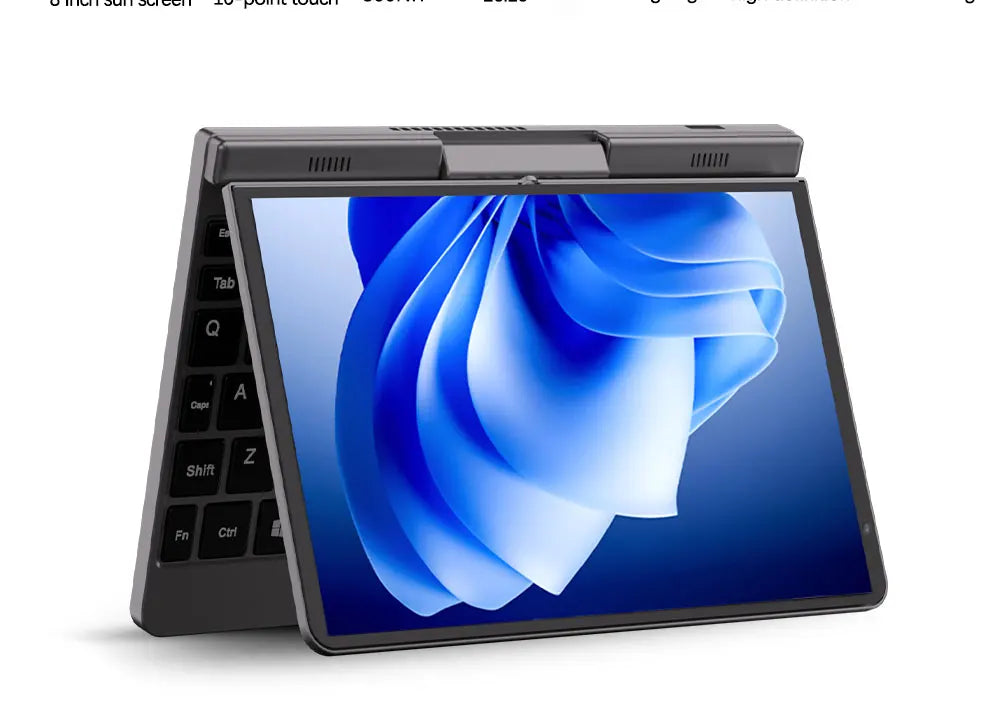 Mini Laptop 8 inch HD Touch Screen Mini Computer Windows 11 Pro Intel N100 4 Cores 2-in-1 Pocket PC 12GB LPDDR5 RAM 1TB M.2 SSD