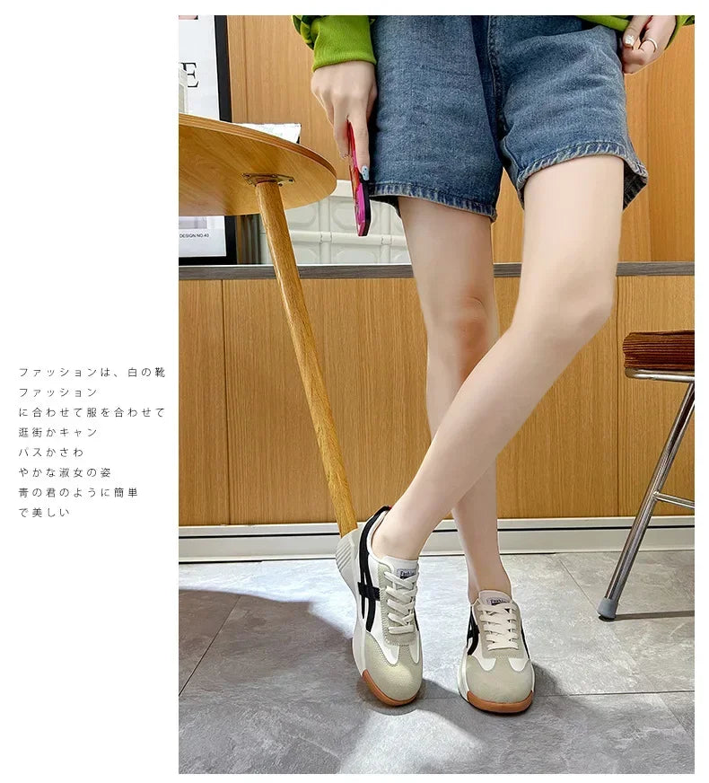 Women Sneakers 2025 New Sports Shoes for Women Fashion Comfort Sneakers All-match Thick Sole Lightweight Casual Running Shoes