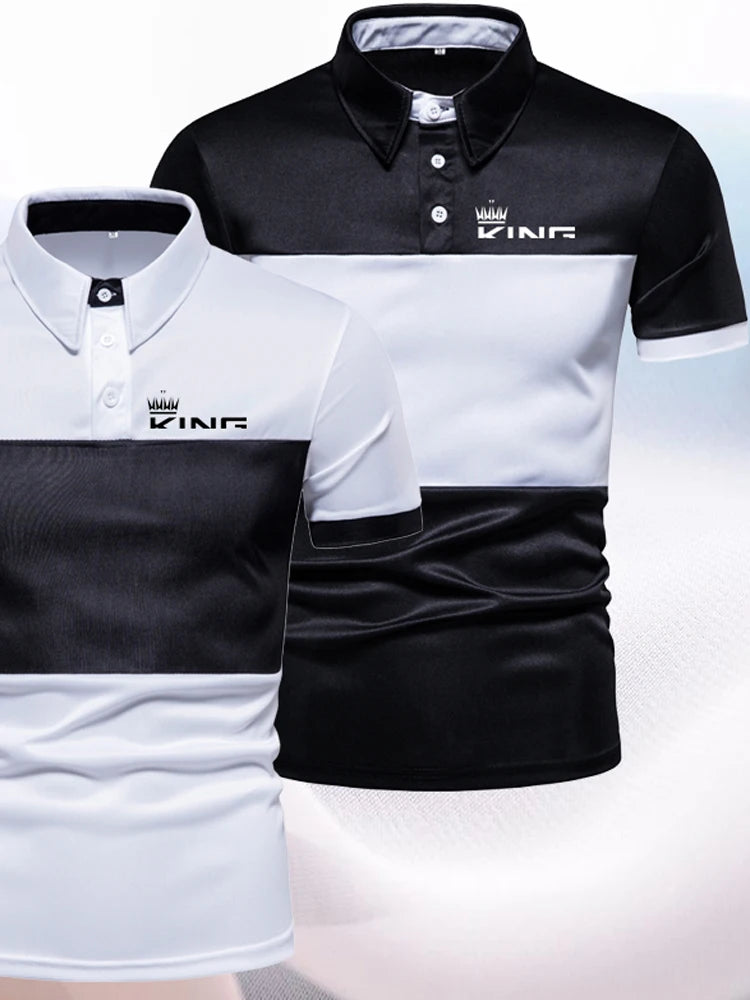 Summer Men's High Quality Polo Shirt Casual Sportswear Short Sleeve Lapel T-shirt Loose Fashion Clothing Golf Top
