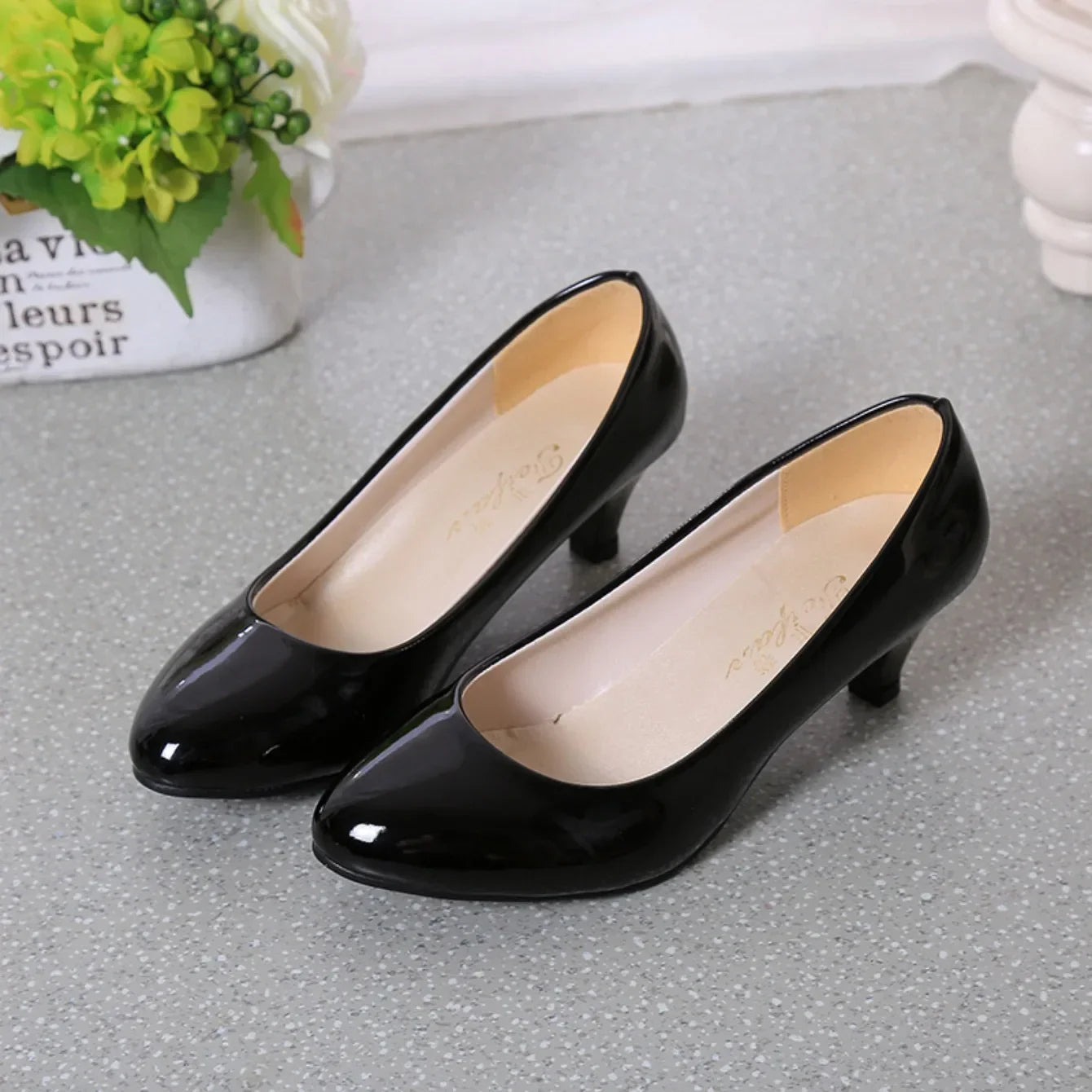 New Women High Heels Nude Shallow Mouth Pumps Fashion Shoes Office Work Party Shoes Ladies Wedding Shoes Solid Color Heels Women