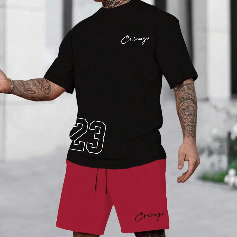 2024 New Fashion 3D Printed Men's Suit Oversized Clothing Short Sleeve Shorts Suit Men's Sportswear Summer Casual Suit