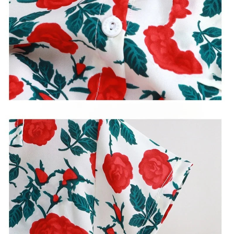 Kids Baby Summer Clothing Leaf Printed Boys Short Sleeve Shirt+Shorts 2Pcs Suit Trendy Children Thin Style Outfit