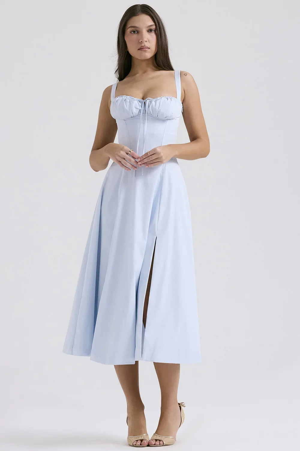 Women Beach Vacation Dress French Lazy Style Dress-Solid Color Or Printed Multi-Color Spring Summer 2025 New Arrival