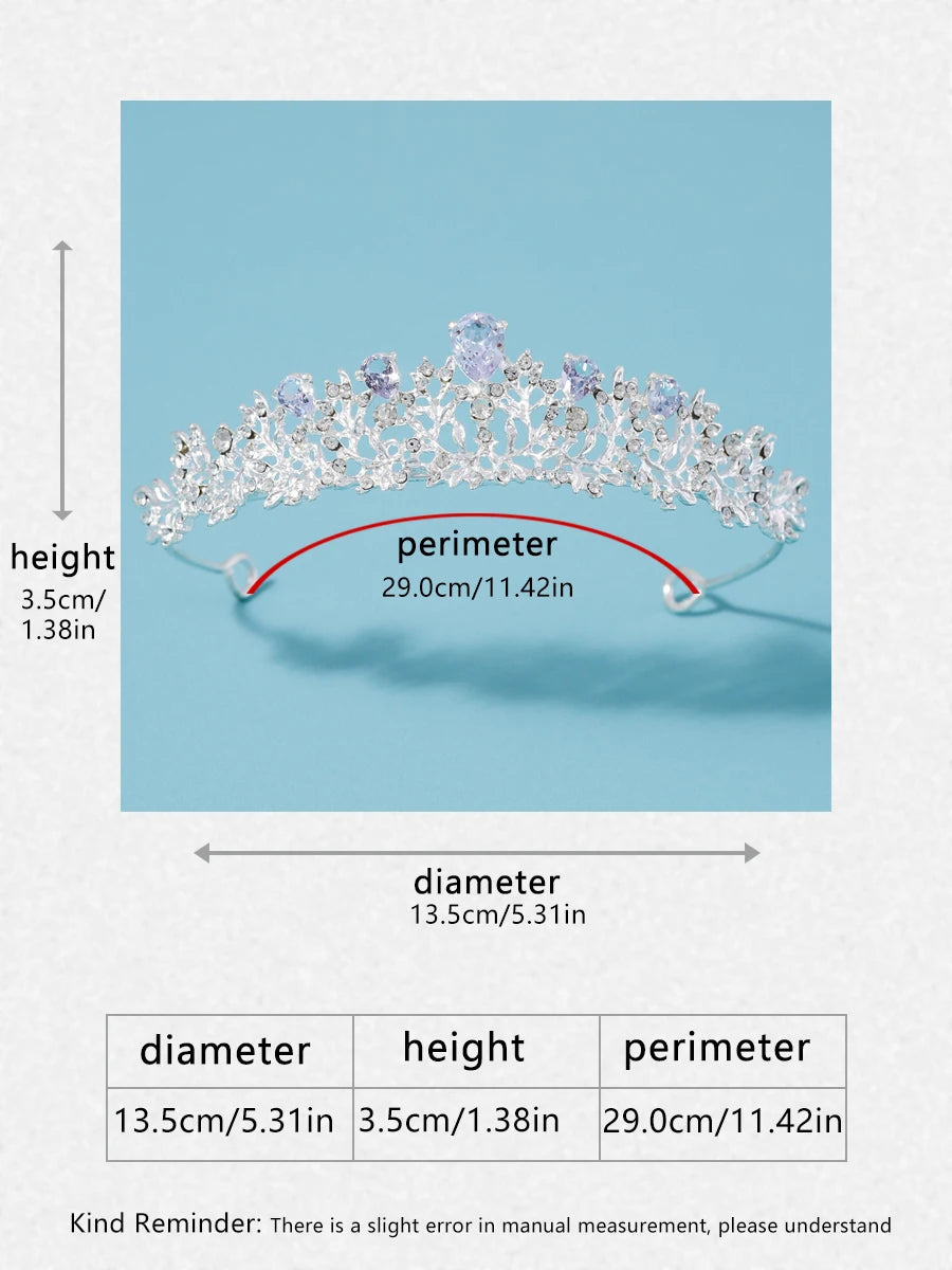 Itacazzo bridal headwear crown, classic Tiras suitable for women's weddings and birthday parties