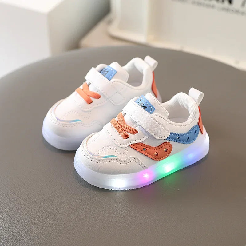 2025White Casual Shoes For Baby Boy Girl Brand Children Sneake Kids Shoes Toddler Walking Shoes Size 1