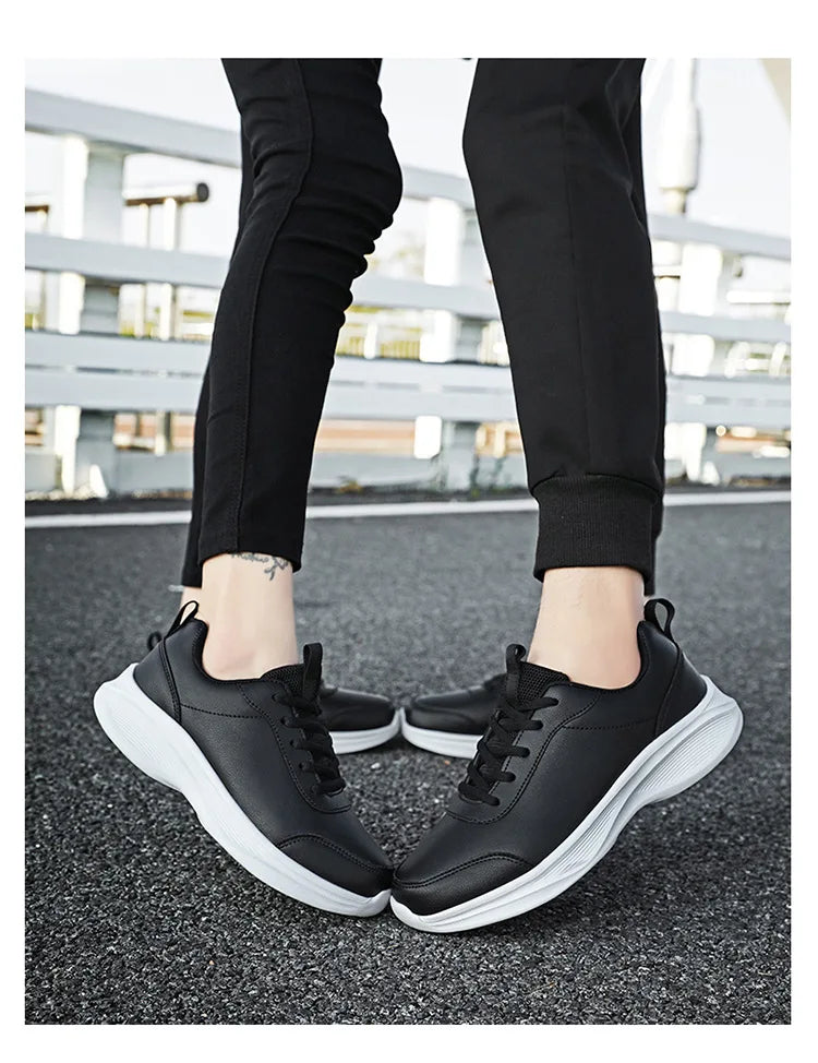 Women Men Shoes 2024 Autumn PU Leather Men's Sneakers Non-slip Casual Footwear Trainer Men Tenis Masculino Zapatillas Hombre