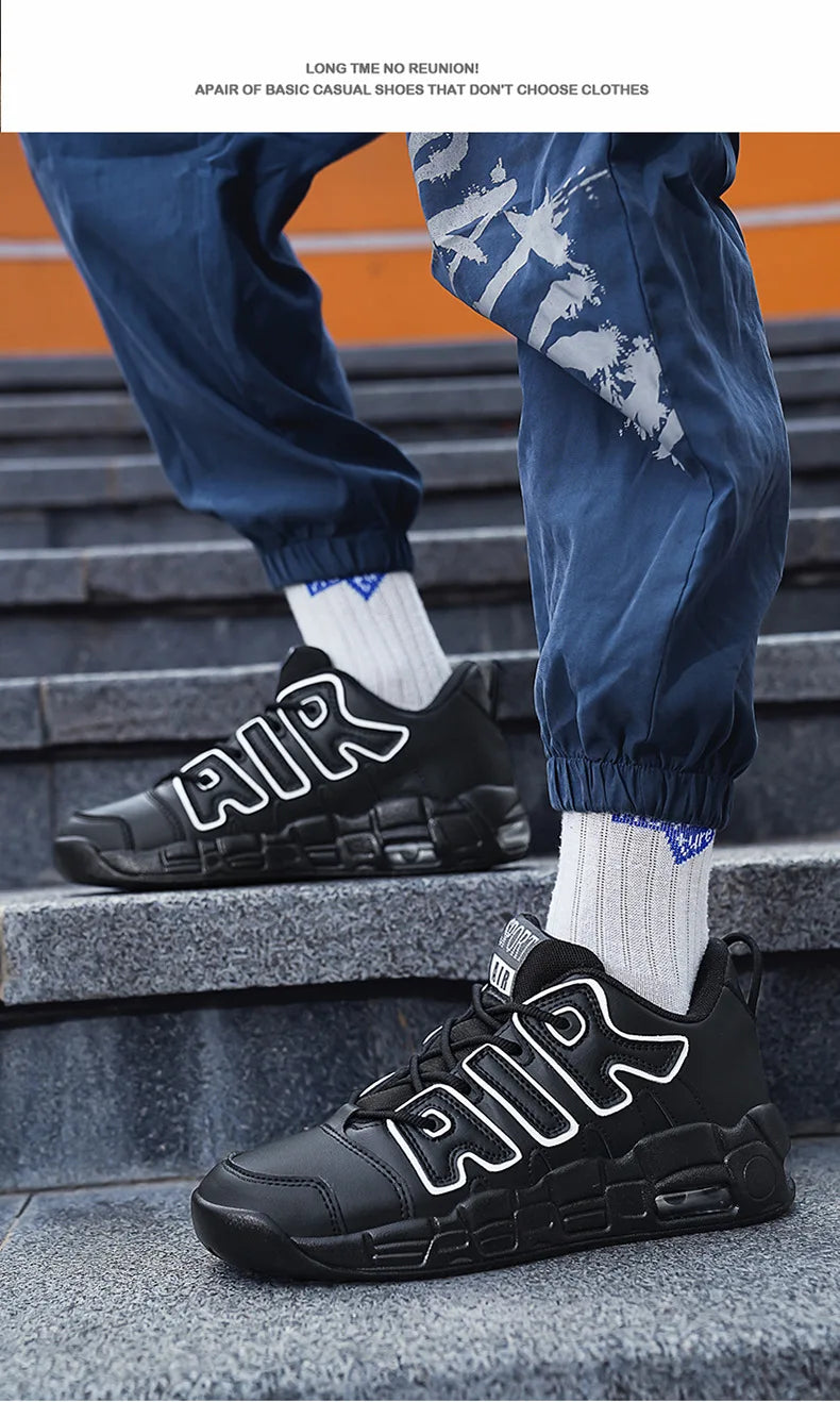 Men's Trendy Casual Sneakers Spring and Autumn Lightweight Durable Shoes AIR Vintage Basketball Shoes Comfortable Running Shoes