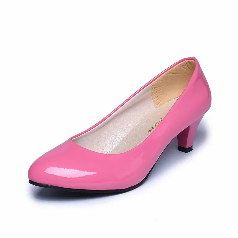 New Women High Heels Nude Shallow Mouth Pumps Fashion Shoes Office Work Party Shoes Ladies Wedding Shoes Solid Color Heels Women