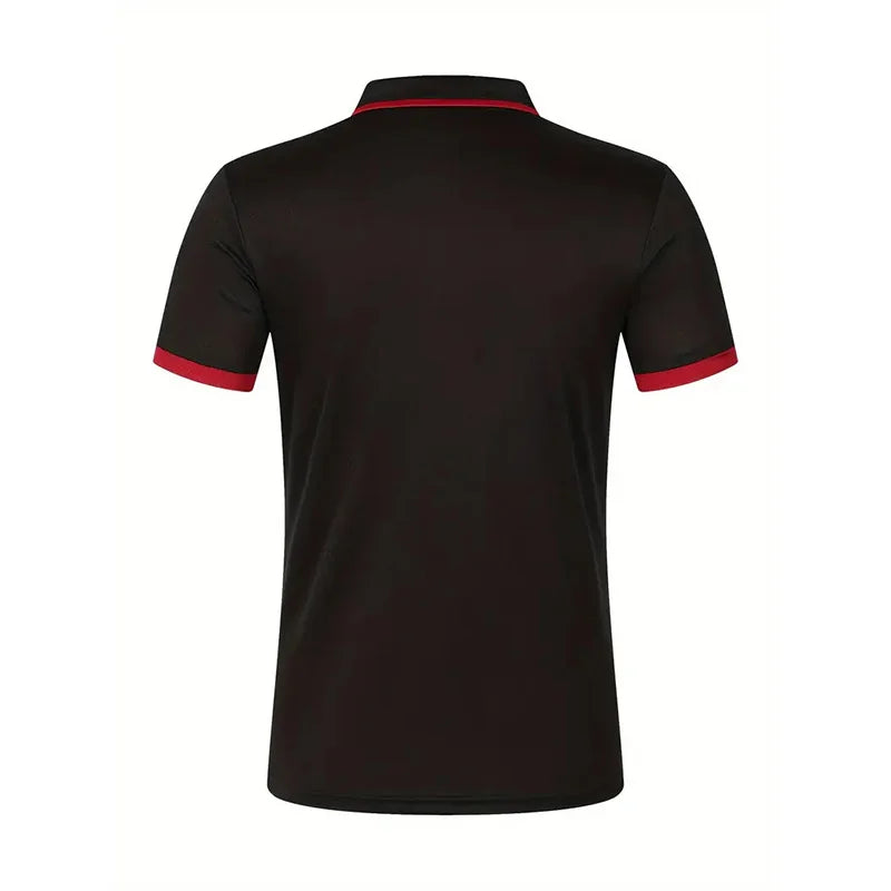 Summer Men's Short sleeved Polo Shirt Business Casual Collar T-shirt Plus Size Breathable Top European and American Plus size