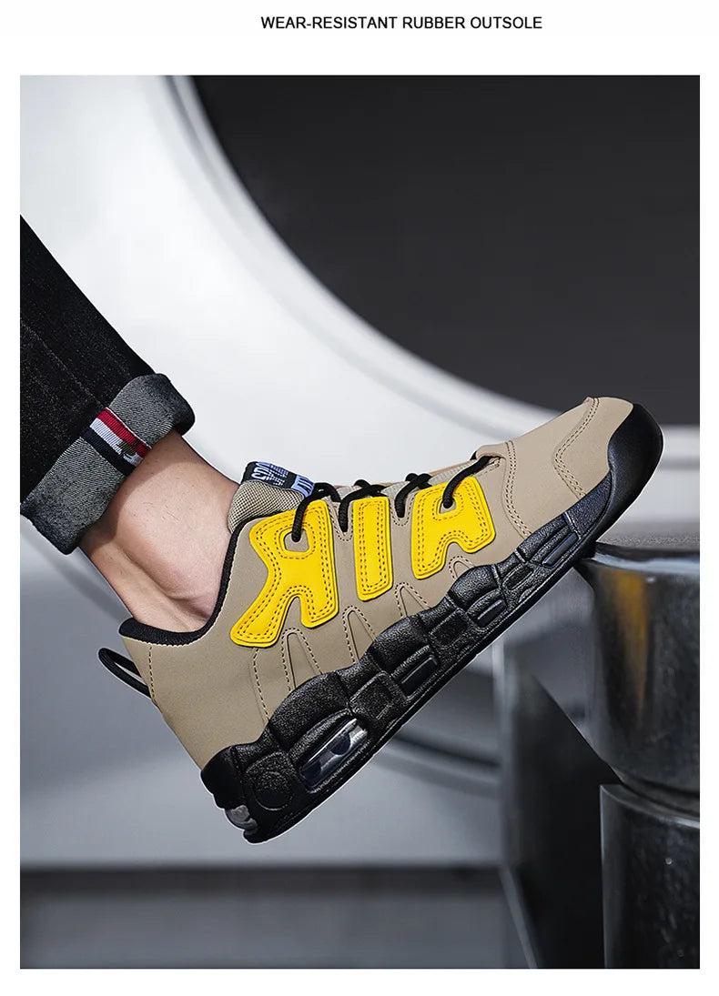 Men's Trendy Casual Sneakers Spring and Autumn Lightweight Durable Shoes AIR Vintage Basketball Shoes Comfortable Running Shoes