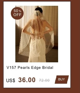 Luxury Cathedral Long Wedding Veil Crystal Organza Beaded Bridal Veil with Rhinestone Edge 1 Tier Soft Wedding Accessories G134