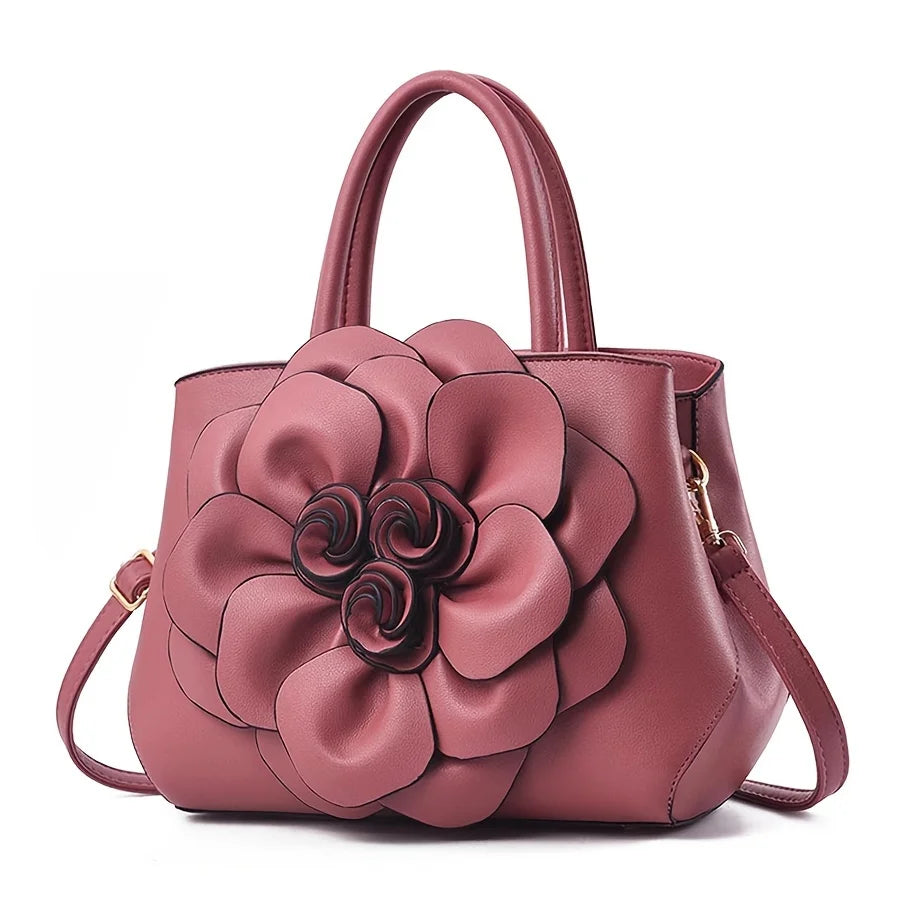 Women's fashionable handbag, casual style PU leather wallet, large capacity shoulder bag