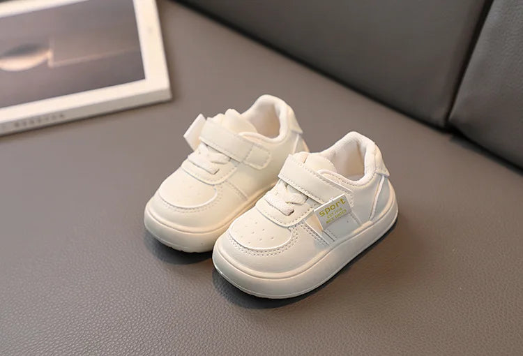 New Baby Shoes Spring Autumn Soft Soled Toddler Shoes Boys Sports Shoes Boys New White Shoes For Girls Breathable Non-slip