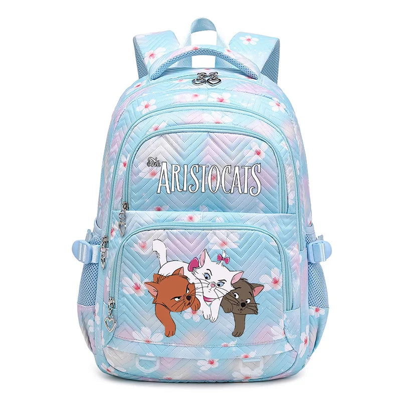 Disney The Aristocats Marie Waterproof Women Backpack Female Travel Bag Backpacks Schoolbag for Teenage Girls Bookbag Mochila